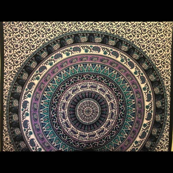 Hippie Elephant Tapestry - Picture 3 of 3